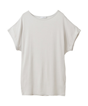 【Julier】エコリヨセル半袖トップス/保湿・吸湿・ハイストレッチ 詳細画像 ライトグレー 3