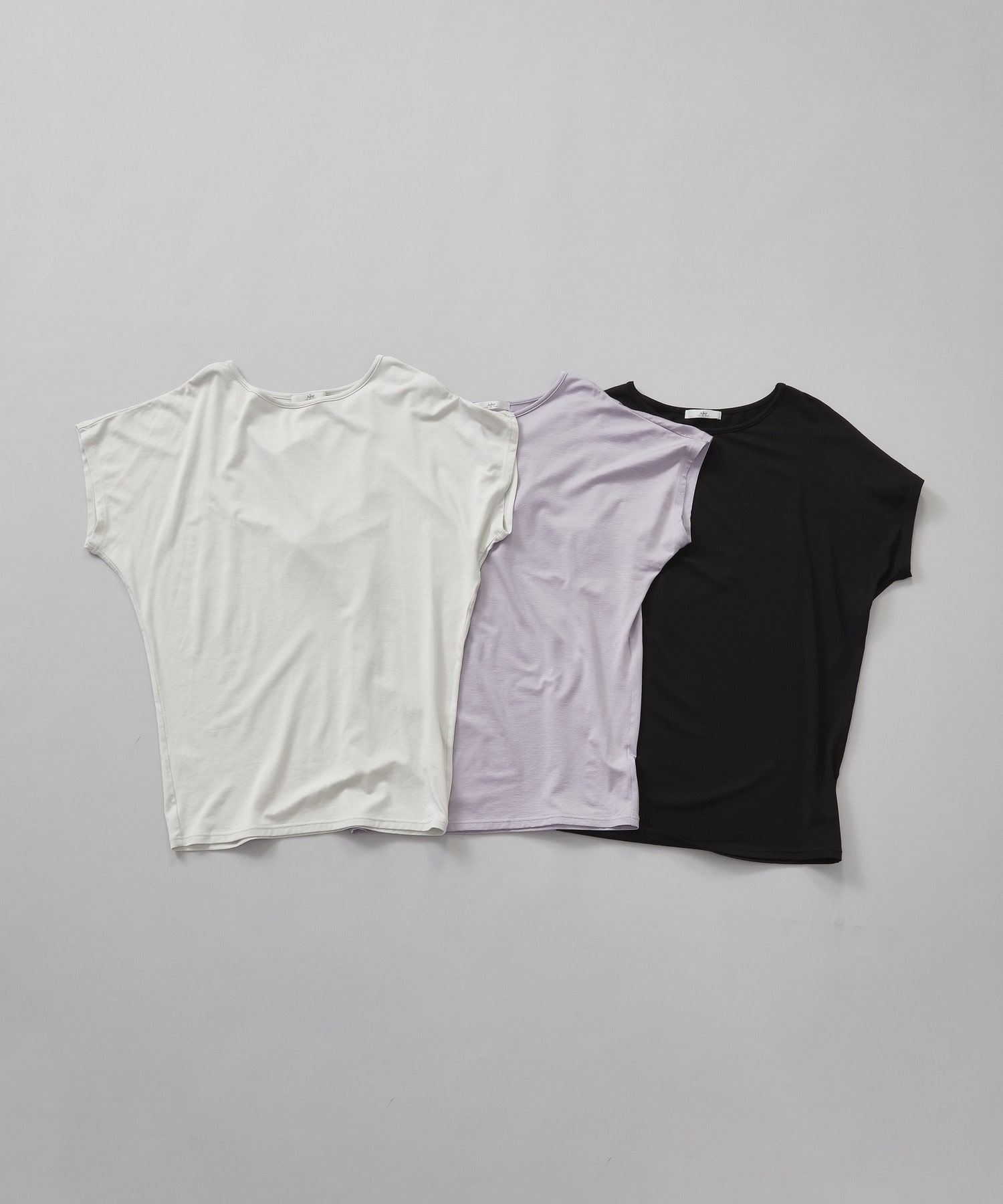 【Julier】エコリヨセル半袖トップス/保湿・吸湿・ハイストレッチ 詳細画像 ブラック 4