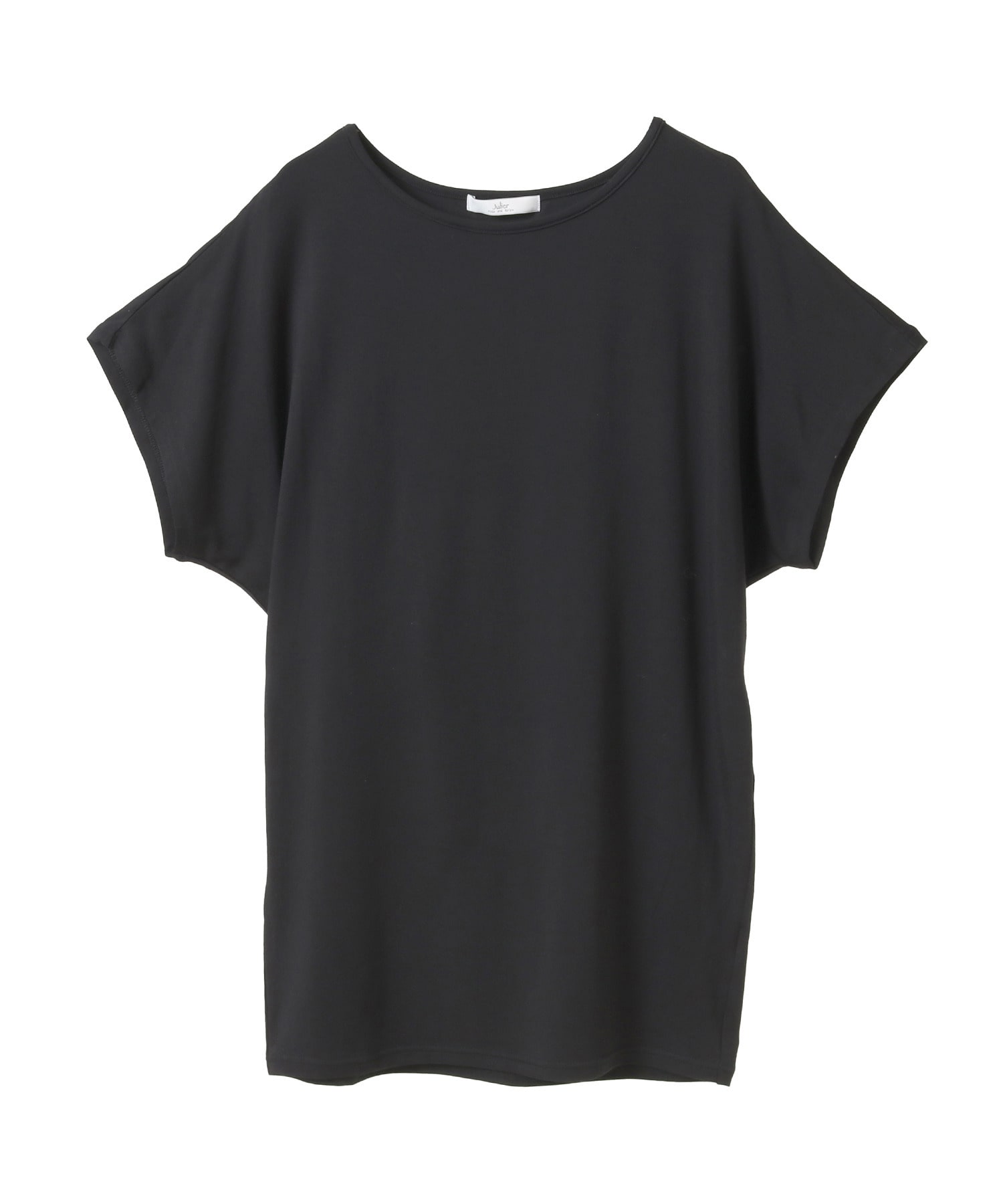 【Julier】エコリヨセル半袖トップス/保湿・吸湿・ハイストレッチ 詳細画像 ブラック 3