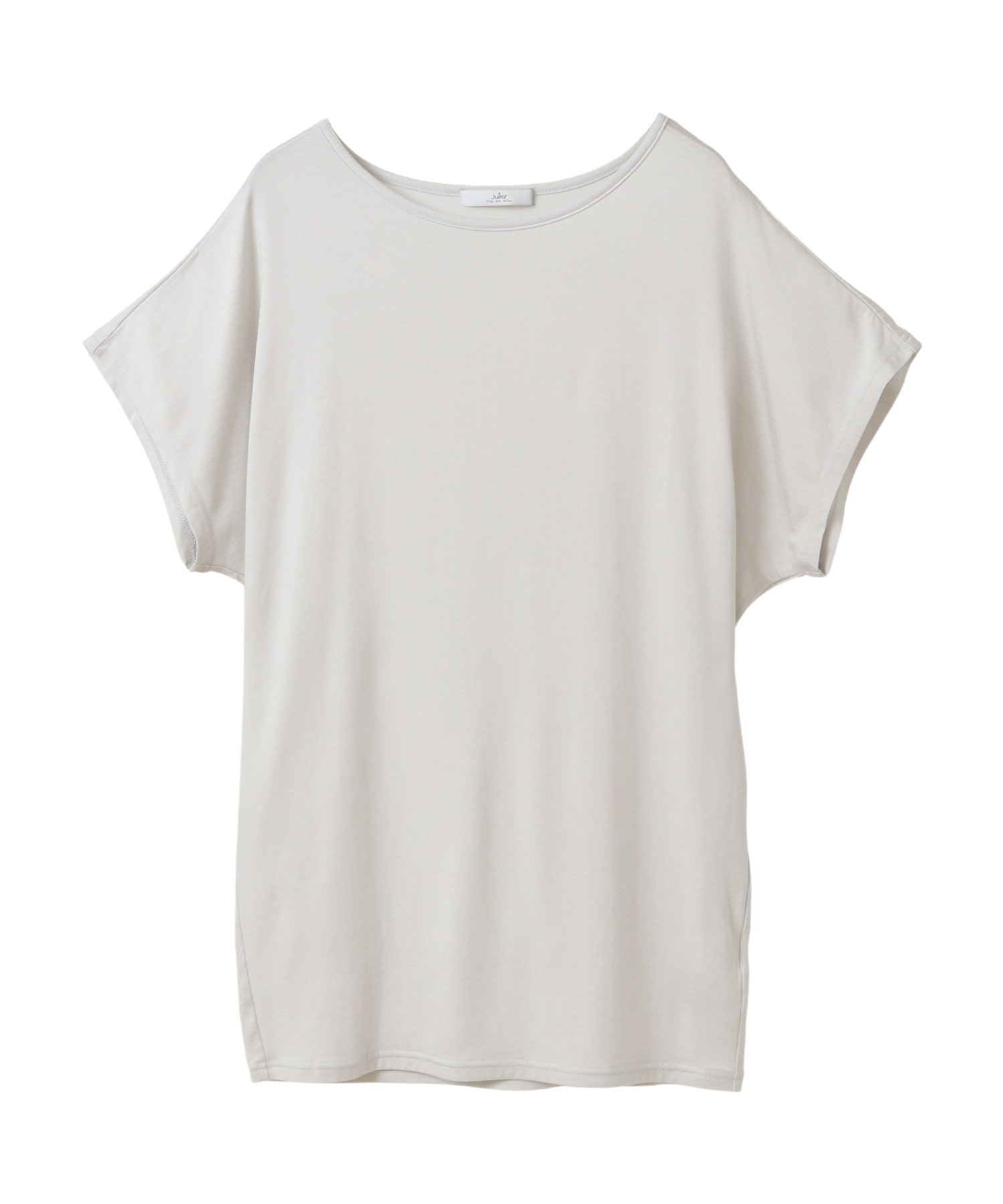【Julier】エコリヨセル半袖トップス/保湿・吸湿・ハイストレッチ 詳細画像 ライトグレー 3