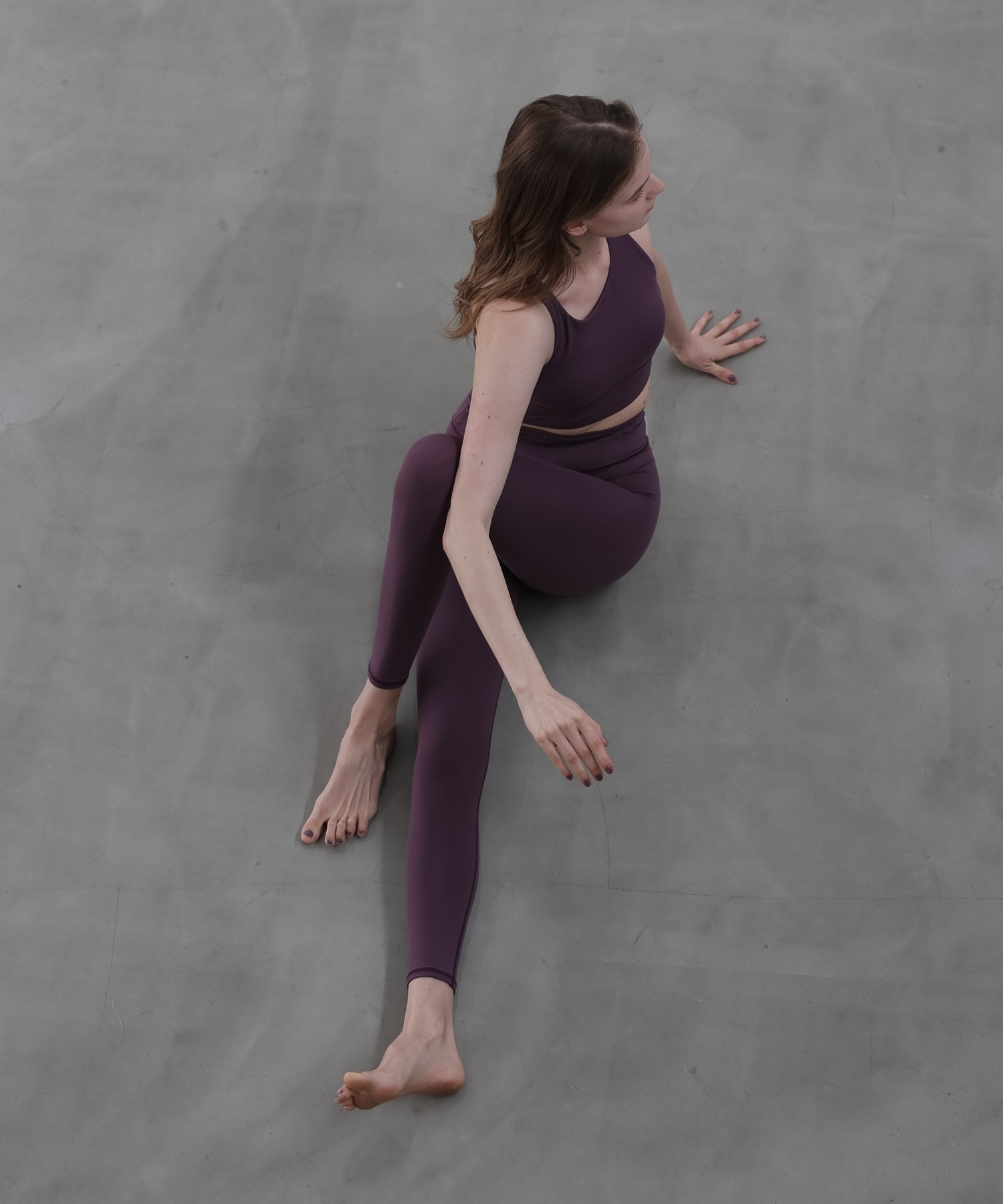 【Julier】【定番】プレミアムフロースーパーハイレギンス/ UVカット・吸汗速乾・ホットヨガ対応・水着・水陸両用 詳細画像 グレー 2