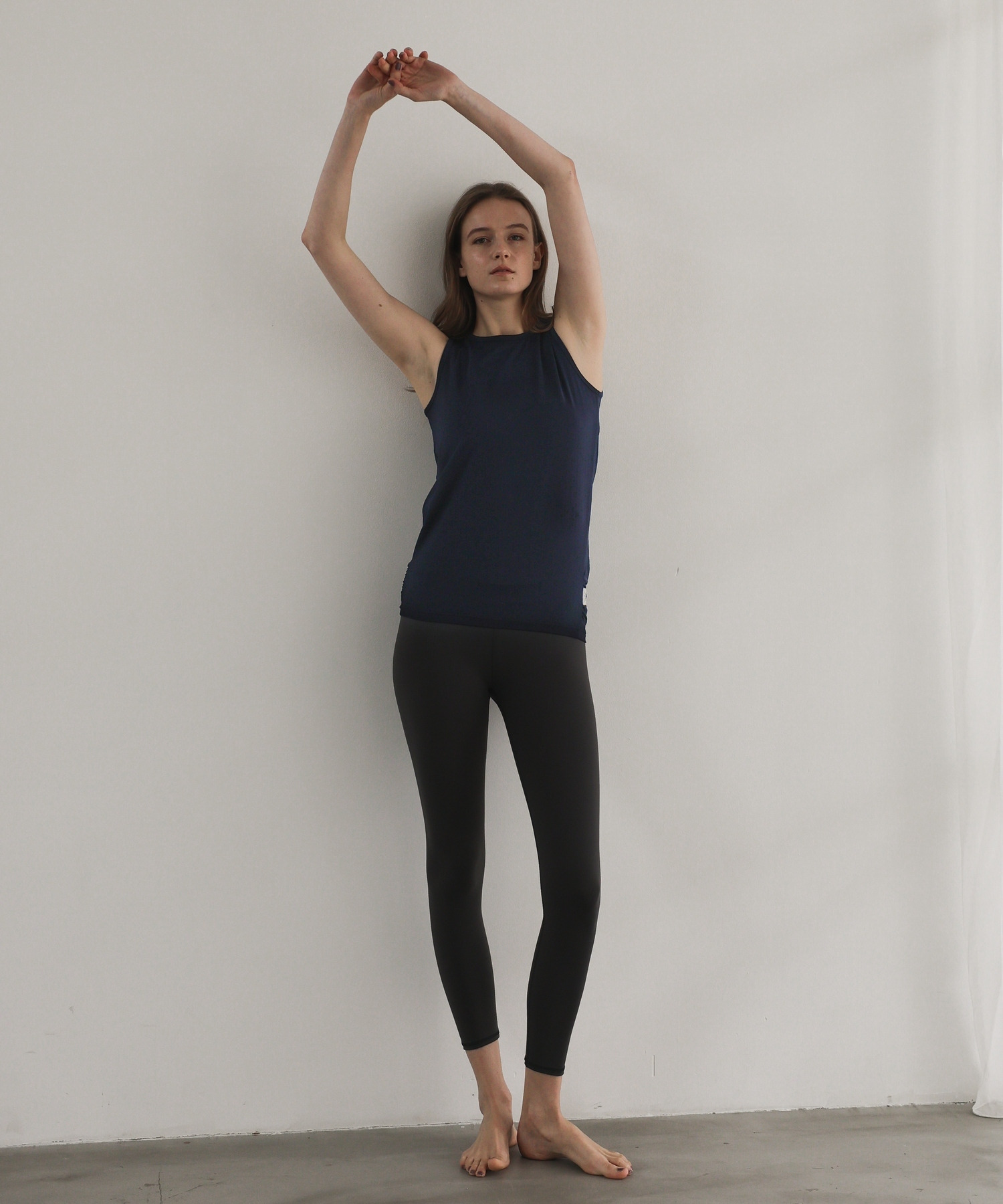 【Julier】【定番】プレミアムフロースーパーハイレギンス/ UVカット・吸汗速乾・ホットヨガ対応・水着・水陸両用 詳細画像 グレー 7