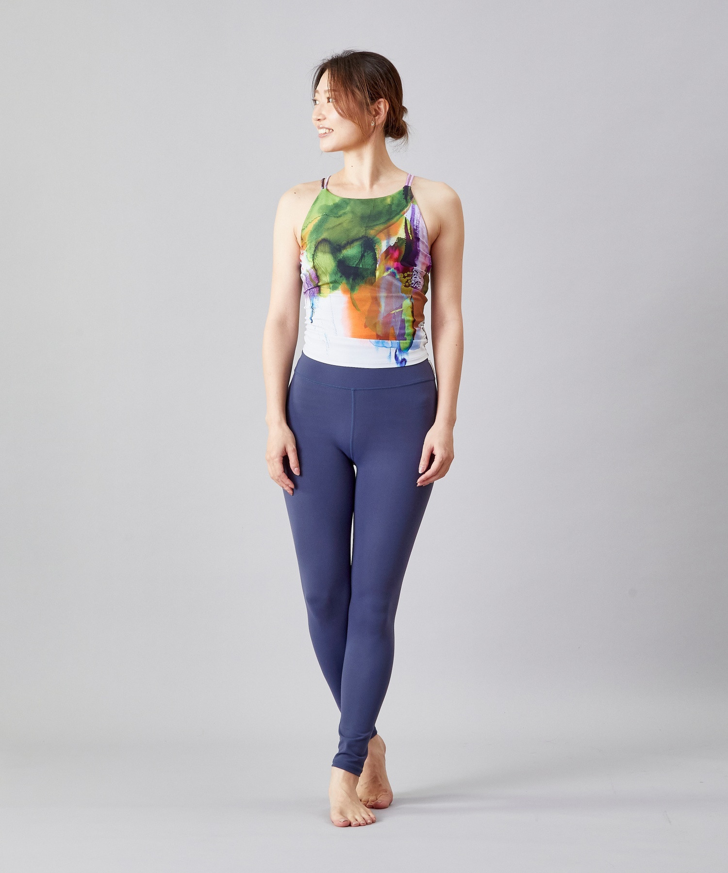 【Julier】【定番】プレミアムフロースーパーハイレギンス/ UVカット・吸汗速乾・ホットヨガ対応・水着・水陸両用 詳細画像 グレー 8