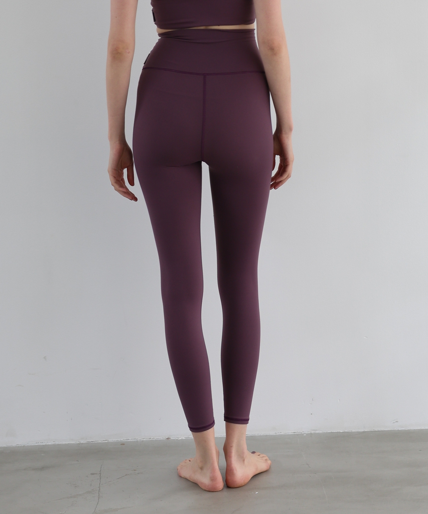 【Julier】【定番】プレミアムフロースーパーハイレギンス/ UVカット・吸汗速乾・ホットヨガ対応・水着・水陸両用 詳細画像 プラム 2