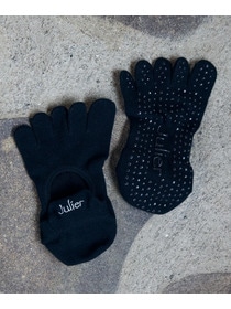 【Julier】グリップフローソックス/つま先あり・滑り止め付き 詳細画像 ブルー 8