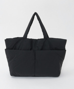 【Julier】パフィー撥水トートバッグ/軽量・撥水・速乾・ショルダー付き・長さ調節可能・A4サイズ収納可 詳細画像 ブラック 2