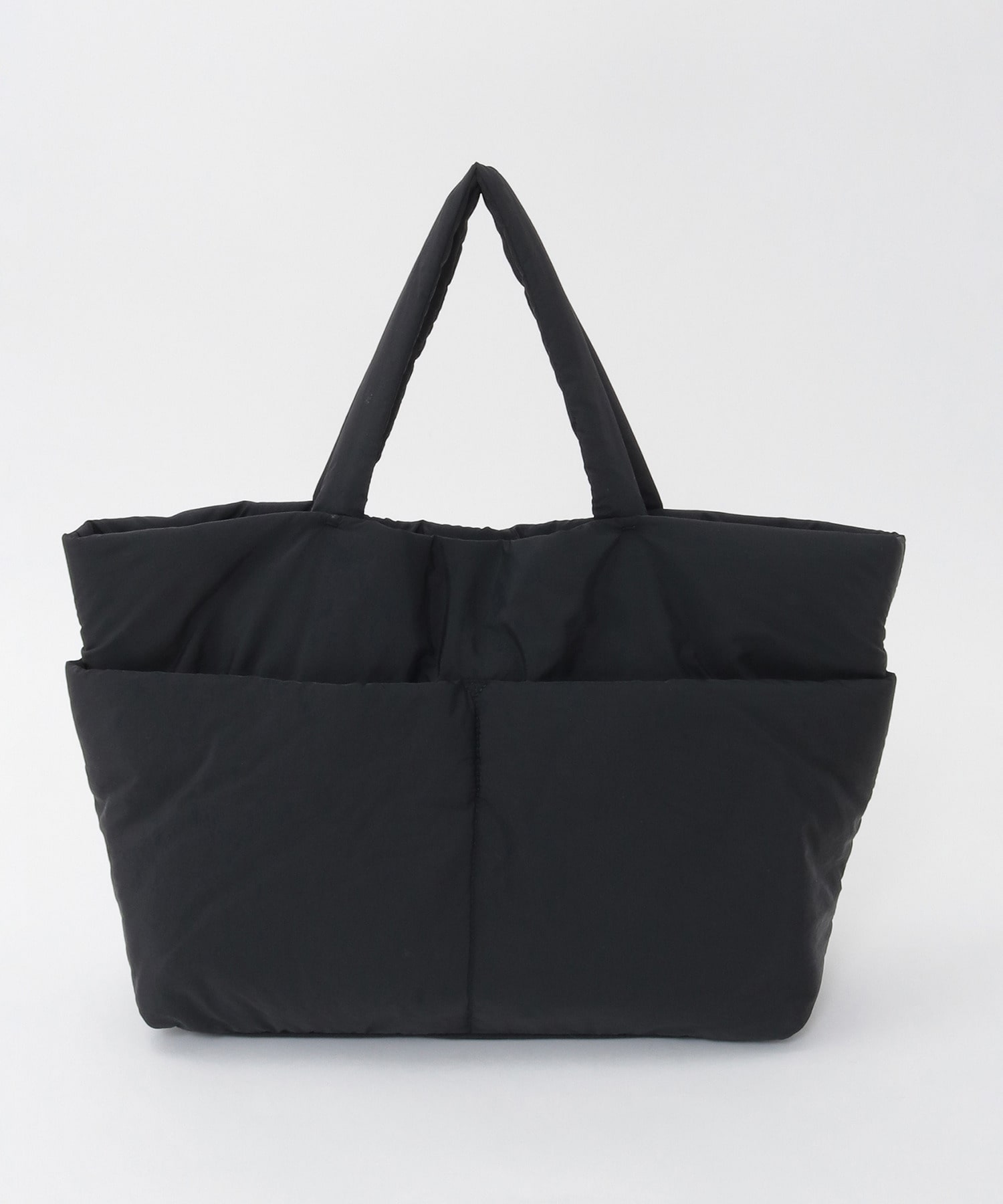 【Julier】パフィー撥水トートバッグ/軽量・撥水・速乾・ショルダー付き・長さ調節可能・A4サイズ収納可 詳細画像 ブラック 2