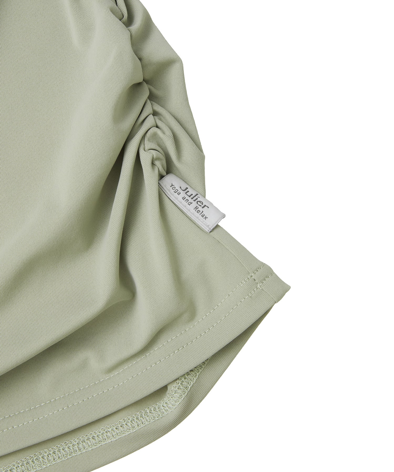 【Julier】Ecocoアシンメトリー ロングスリーブプルオーバー/エコ・UVカット・吸汗速乾・ハイストレッチ・ホットヨガ対応・ラッシュガード 詳細画像 ブラック 9