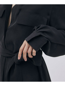 【unbilanc】ストームシャツワンピース 詳細画像 スミクロ 4