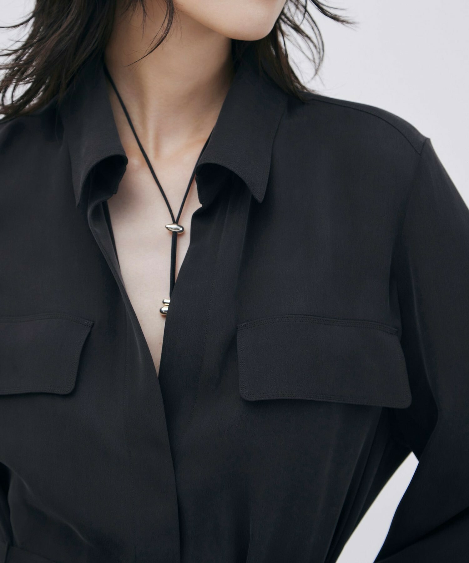 【unbilanc】ストームシャツワンピース 詳細画像 スミクロ 3