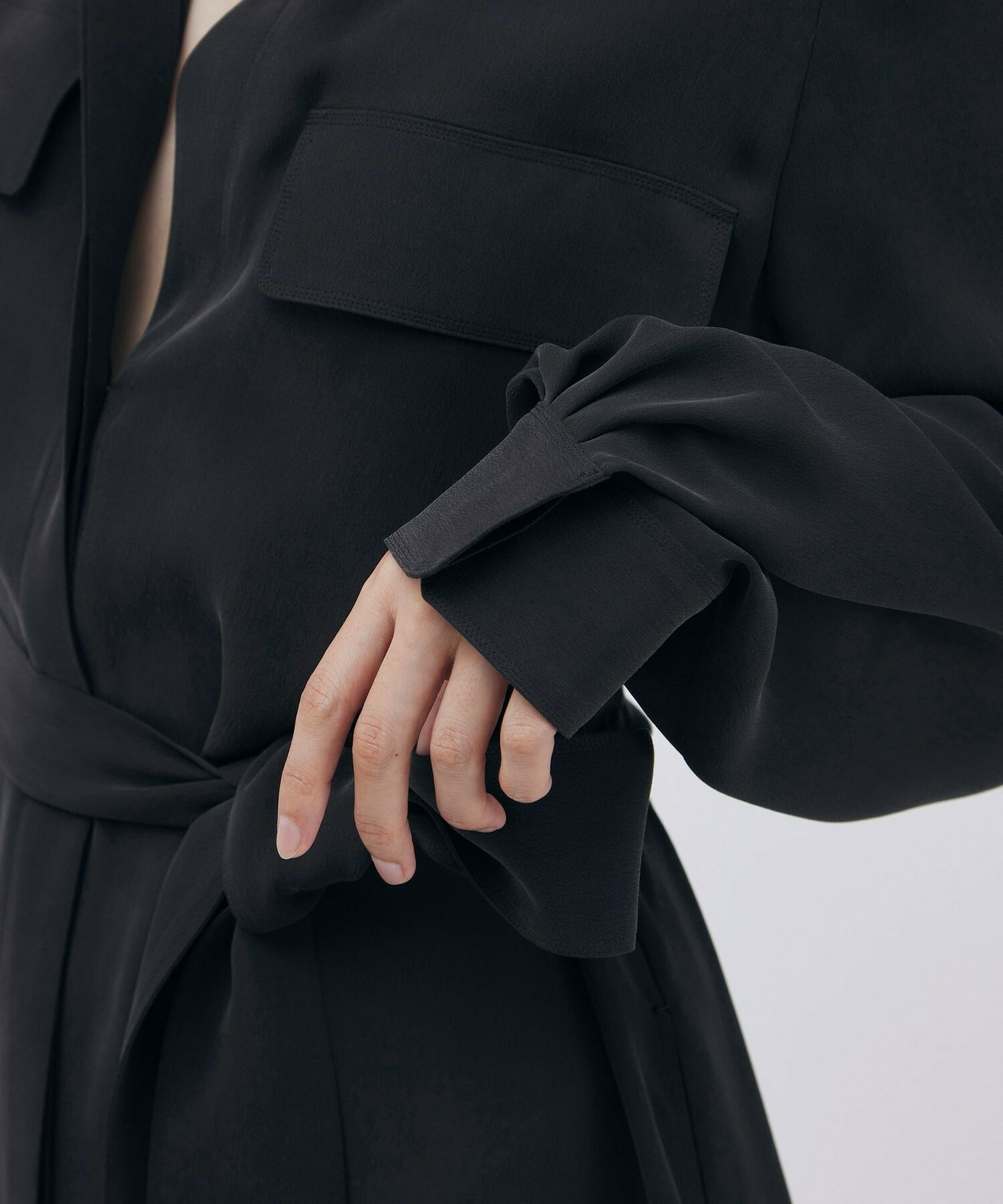 【unbilanc】ストームシャツワンピース 詳細画像 スミクロ 4