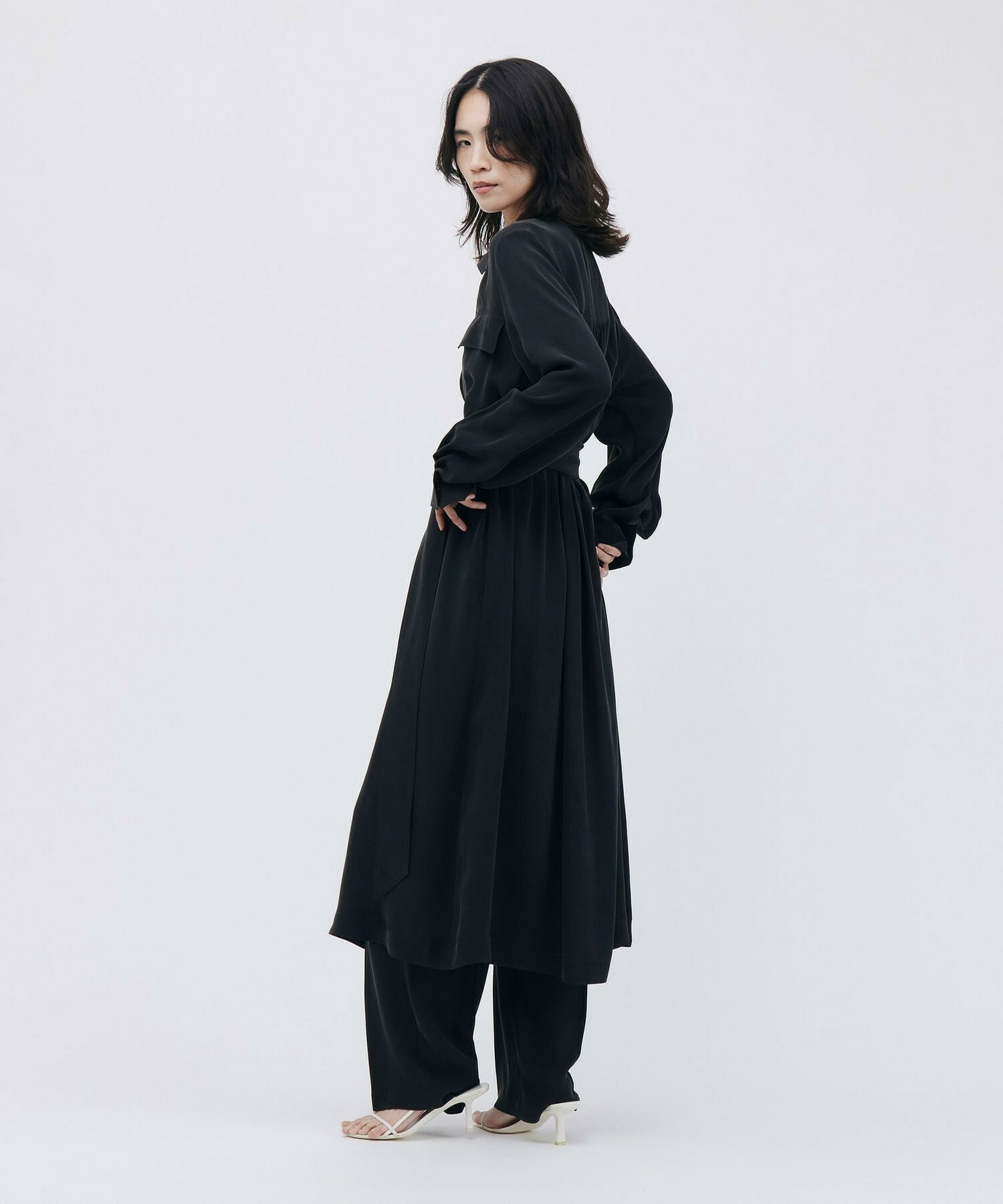 【unbilanc】ストームシャツワンピース 詳細画像 スミクロ 7