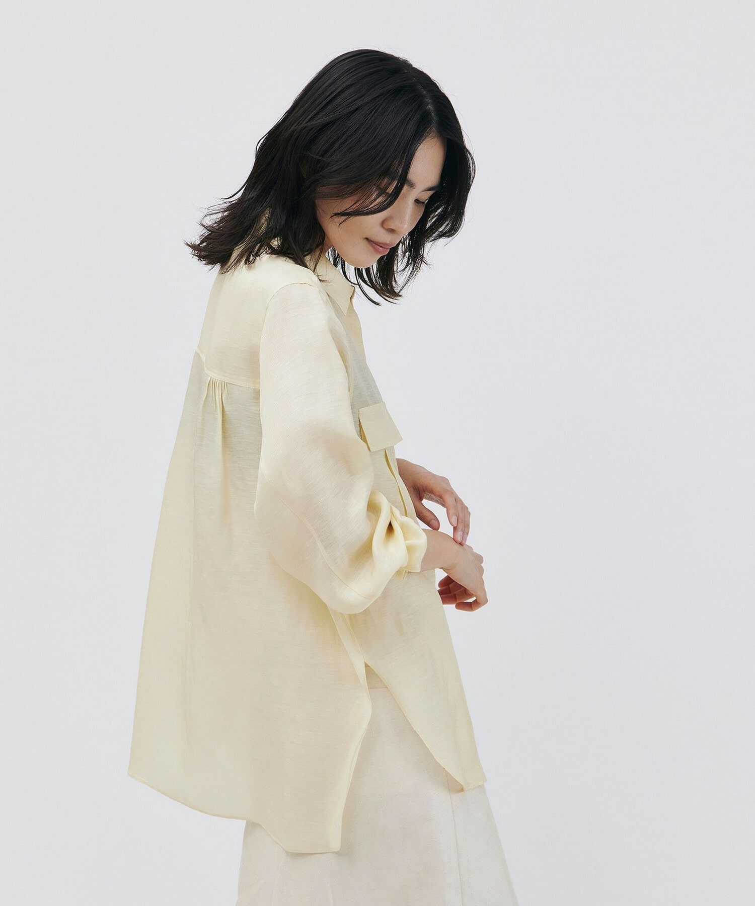 【unbilanc】カッスルシャツ 詳細画像 ベージュ 15