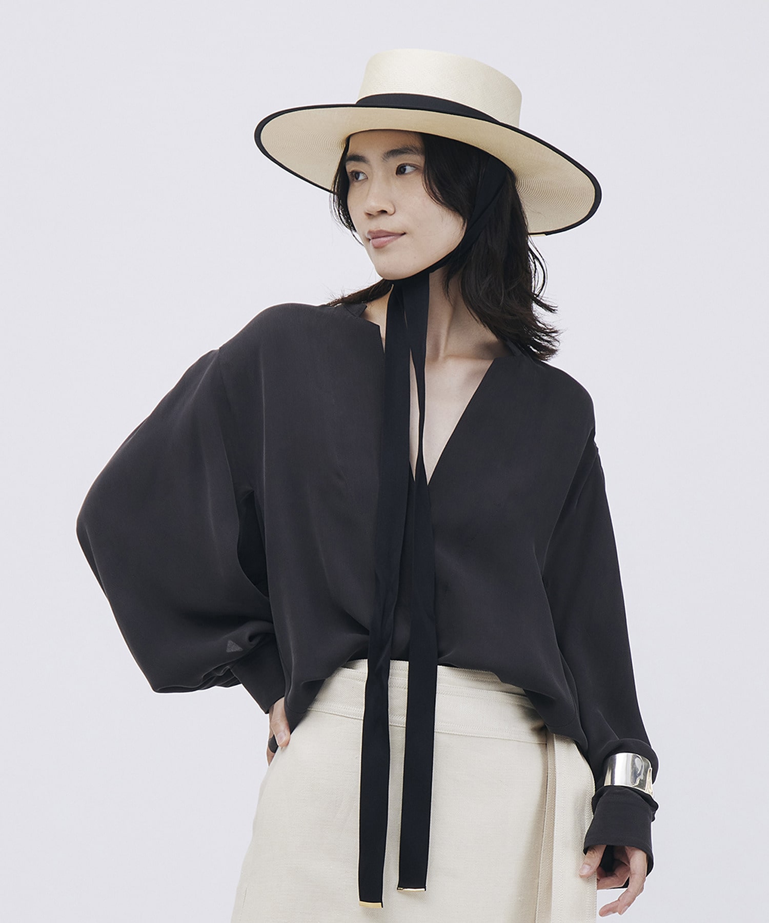 【unbilanc】ストームブラウス 詳細画像 モカ 1