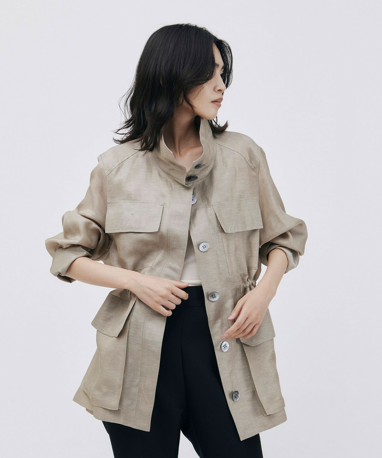 【unbilanc】カッスルブルゾン 詳細画像 ベージュ 14