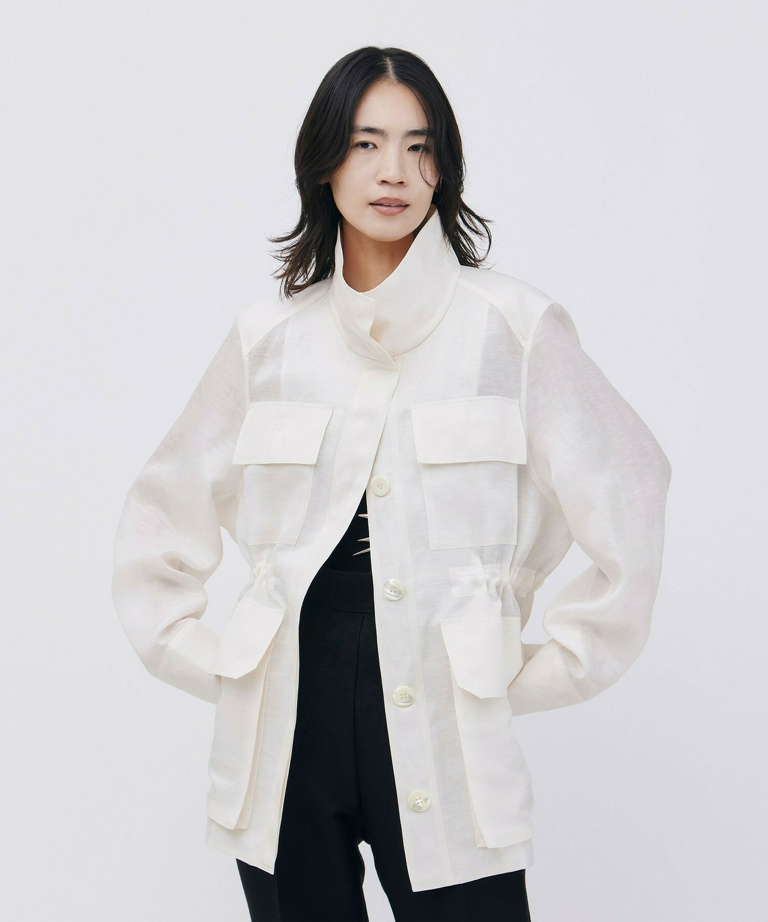 【unbilanc】カッスルブルゾン 詳細画像 アイボリー 1