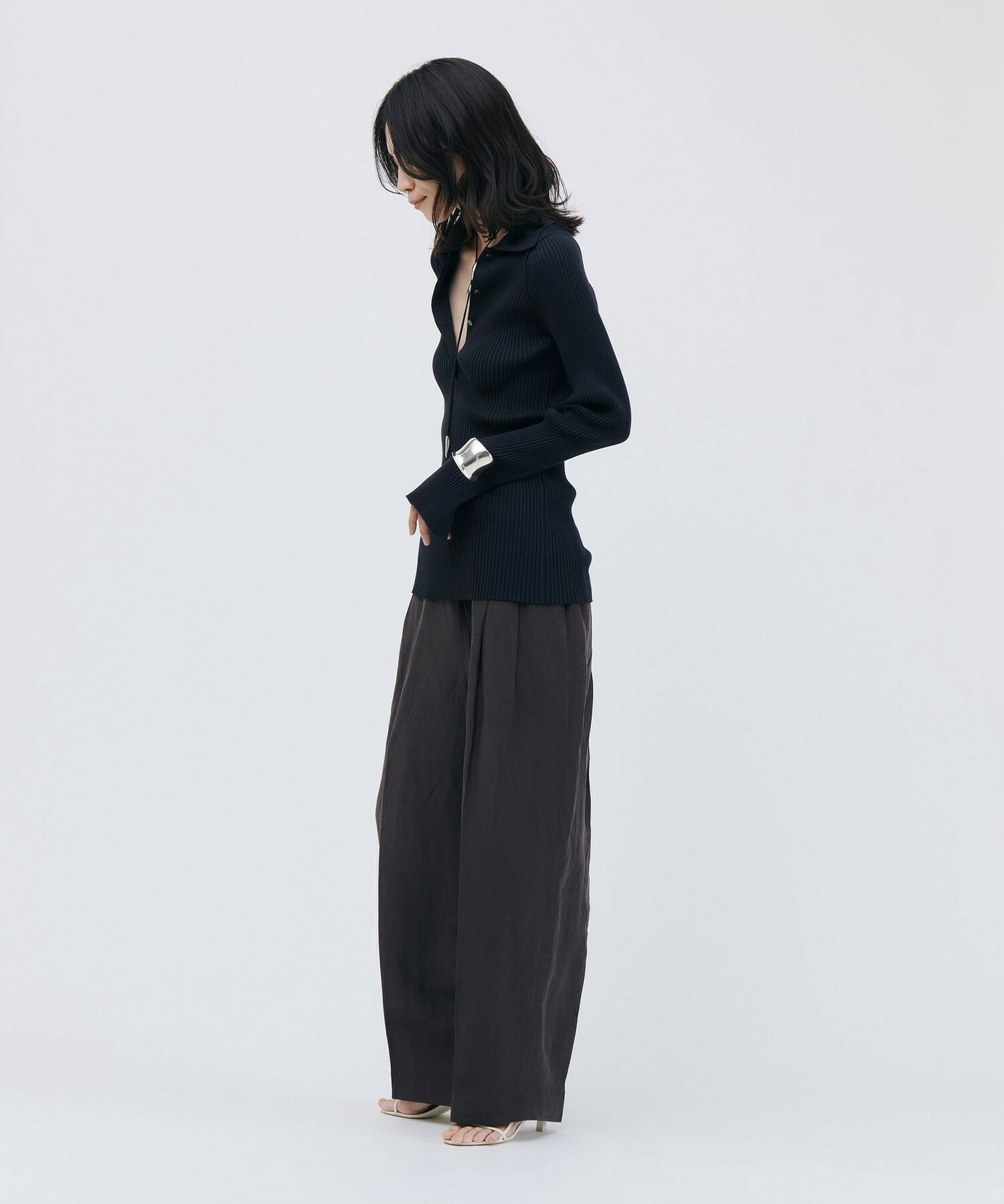 【unbilanc】フォードワイドパンツ 詳細画像 ブラウン 11