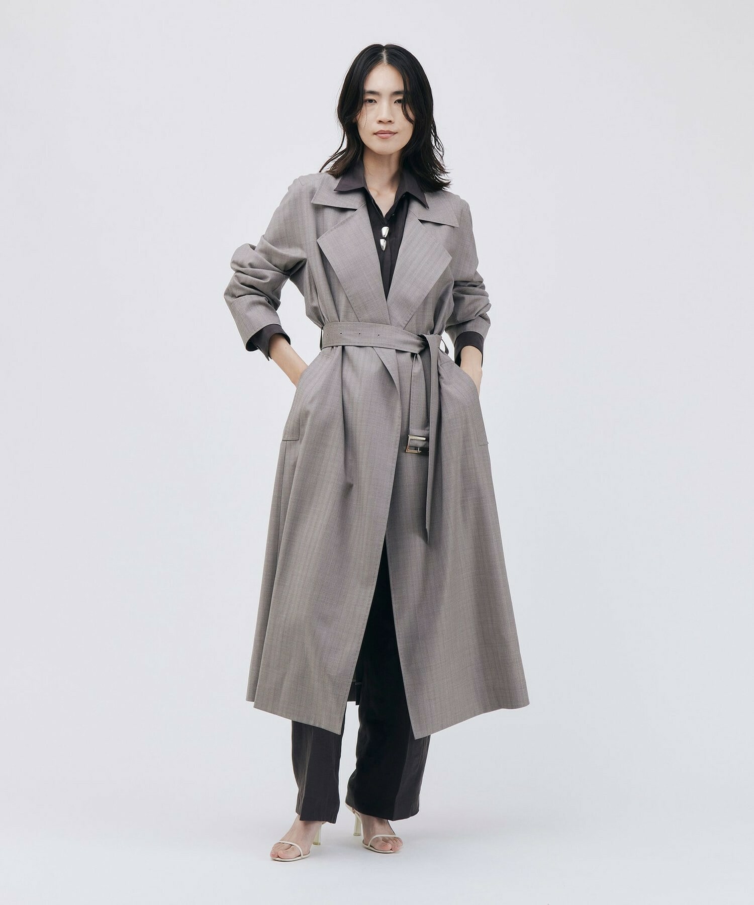 【unbilanc】フォードワイドパンツ 詳細画像 ブラウン 23