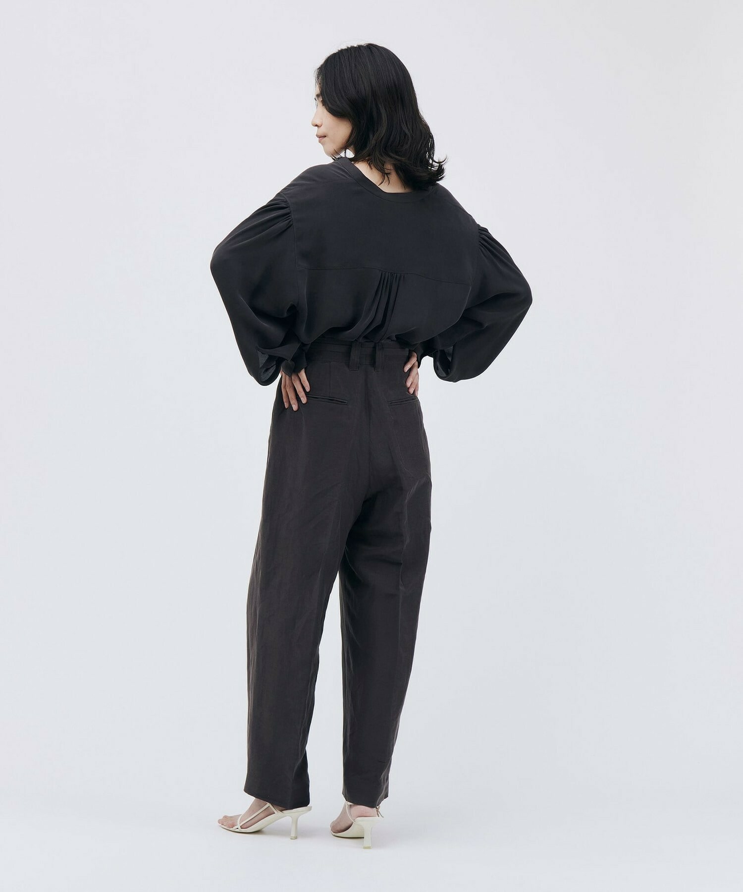 【unbilanc】フォードワイドパンツ 詳細画像 ブラウン 3