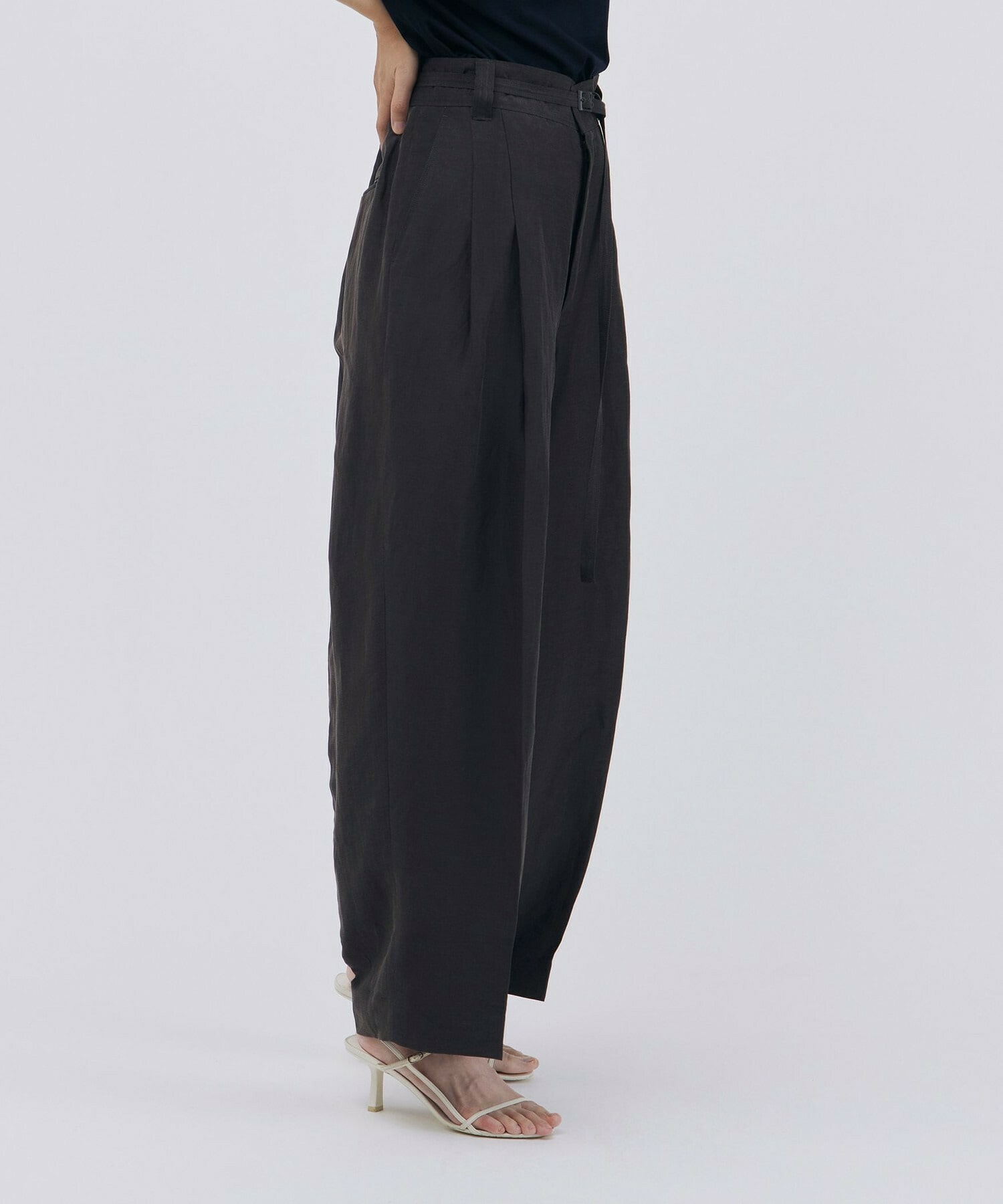 【unbilanc】フォードワイドパンツ 詳細画像 ブラウン 4