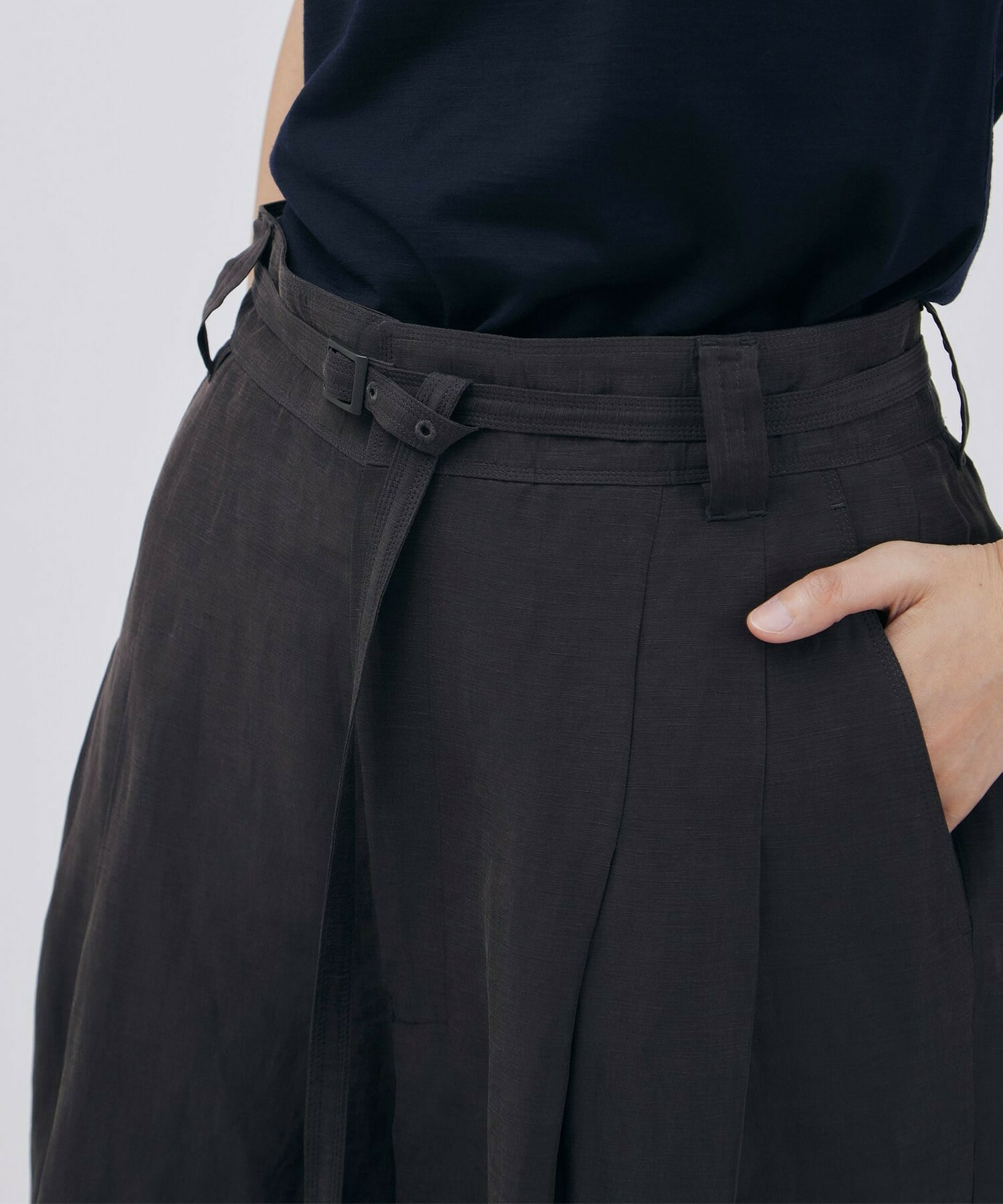 【unbilanc】フォードワイドパンツ 詳細画像 ブラウン 7