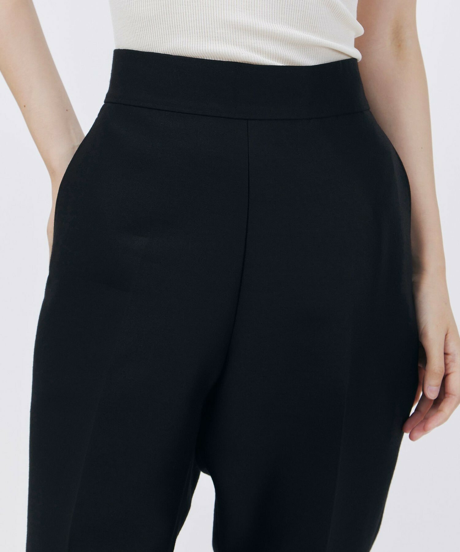 【unbilanc】ストークカプリパンツ 詳細画像 ブラック 7