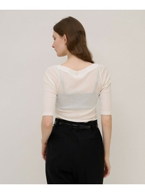 【unbilanc】テネルボートネック 詳細画像 ホワイト 11