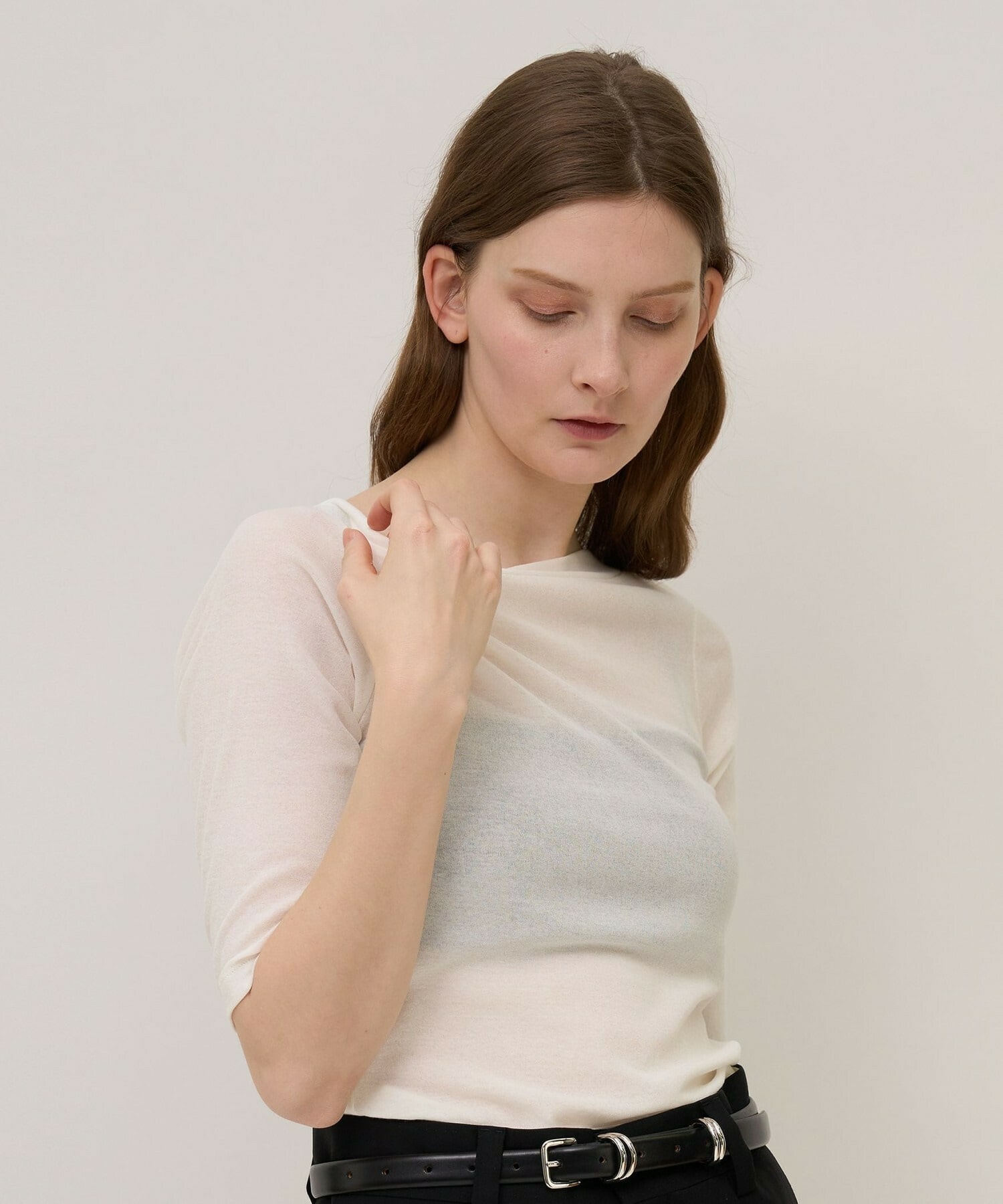 【unbilanc】テネルボートネック 詳細画像 ホワイト 9