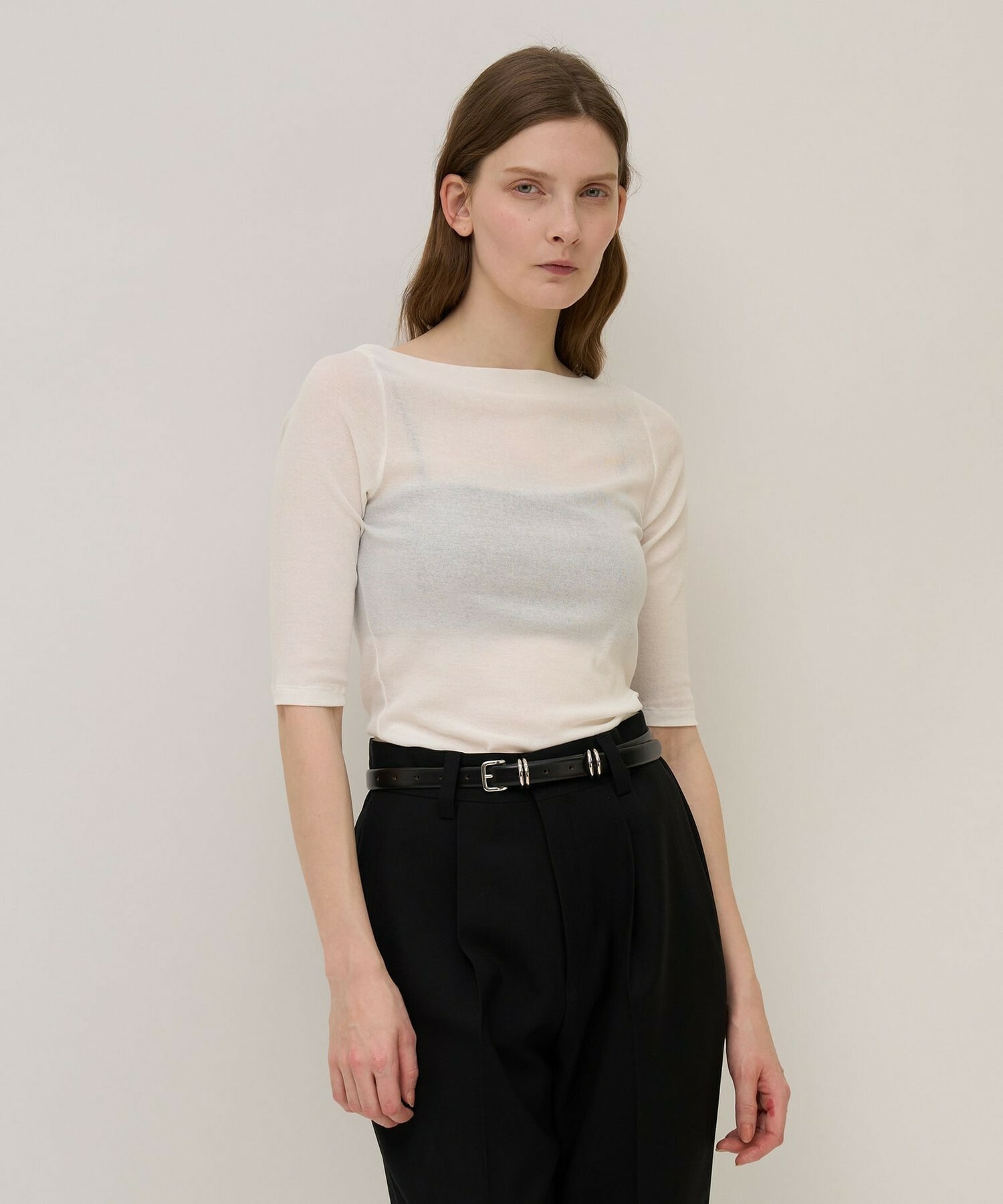 【unbilanc】テネルボートネック 詳細画像 ホワイト 1