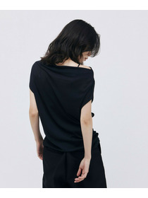 【unbilanc】テネルノースリーブ 詳細画像 ブラック 5