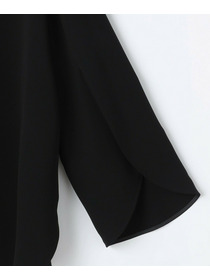 【L'EQUIPE】トリアセライトダブルクロスブラウス 詳細画像 ブラック 12