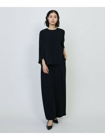 【L'EQUIPE】トリアセライトダブルクロスブラウス 詳細画像 ブラック 2