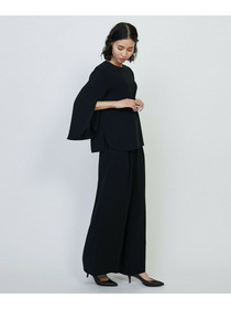 【L'EQUIPE】トリアセライトダブルクロスブラウス 詳細画像 ブラック 4