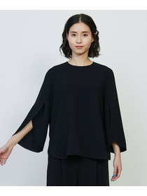 【L'EQUIPE】トリアセライトダブルクロスブラウス 詳細画像 ブラック 8