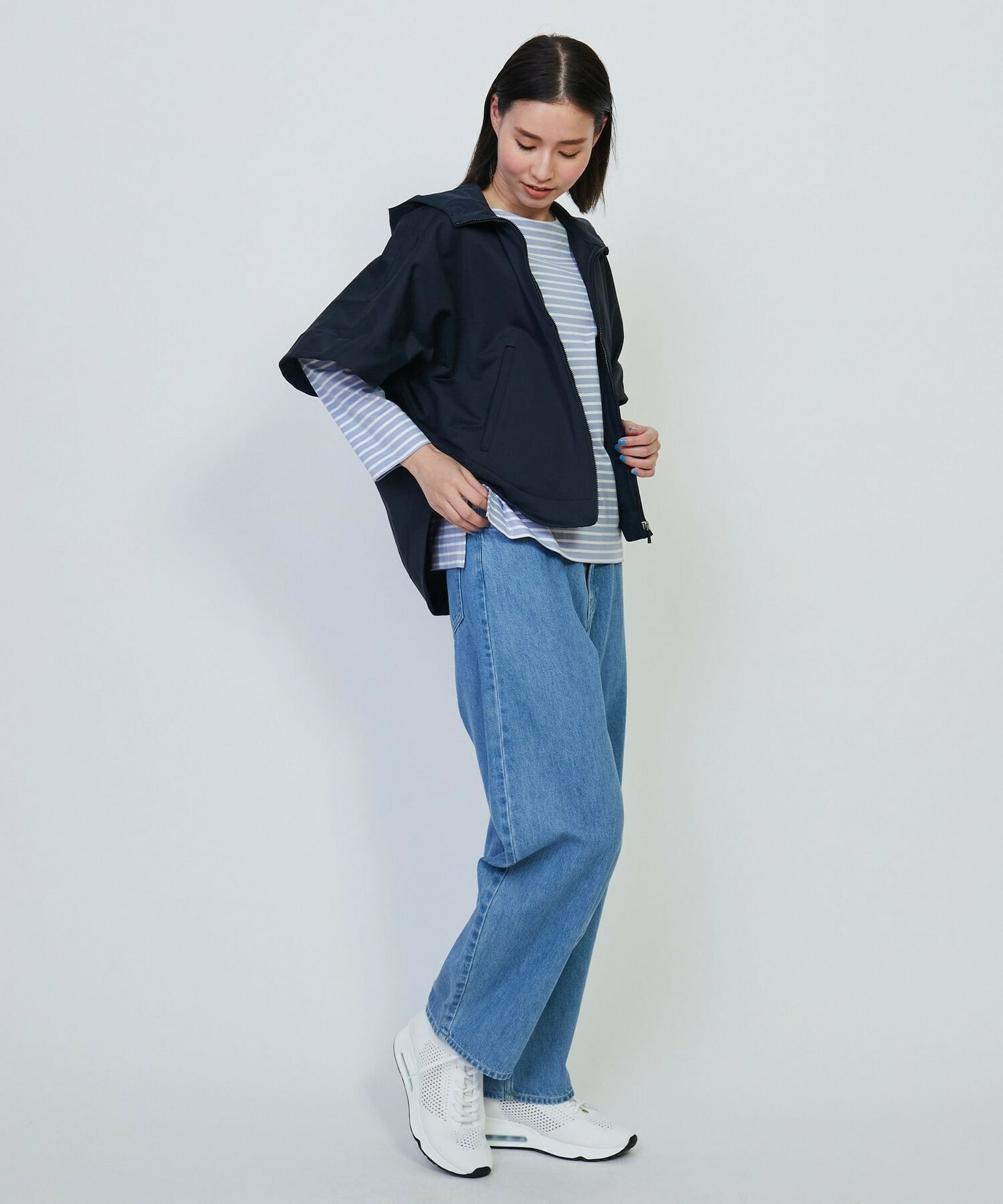 【GREEN】エコナイロンフーディジレ 詳細画像 ネイビー 4