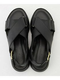 【L'EQUIPE】［eclat 2026年5月号掲載商品］L&rsquo;EQUIPE &times; CORSO ROMA 厚底ベルテッドサンダル 詳細画像 ライトブラウン 7