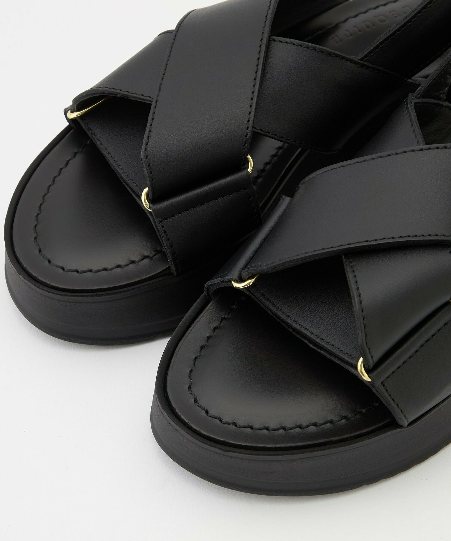 【L'EQUIPE】［eclat 2026年5月号掲載商品］L&rsquo;EQUIPE &times; CORSO ROMA 厚底ベルテッドサンダル 詳細画像 ライトブラウン 6