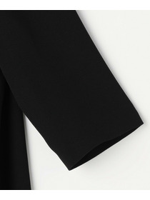 【L'EQUIPE】バックサテンワンピース 詳細画像 ブラック 4