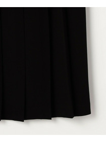 【L'EQUIPE】バックサテンプリーツスカート 詳細画像 ブラック 4