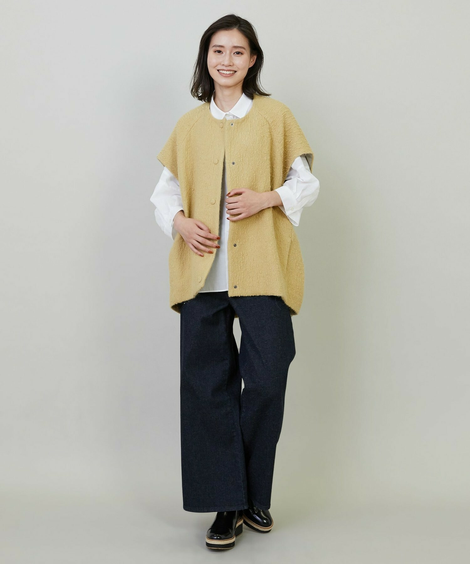 【L'EQUIPE】9ozストレッチデニムパンツ 詳細画像 グレー 11