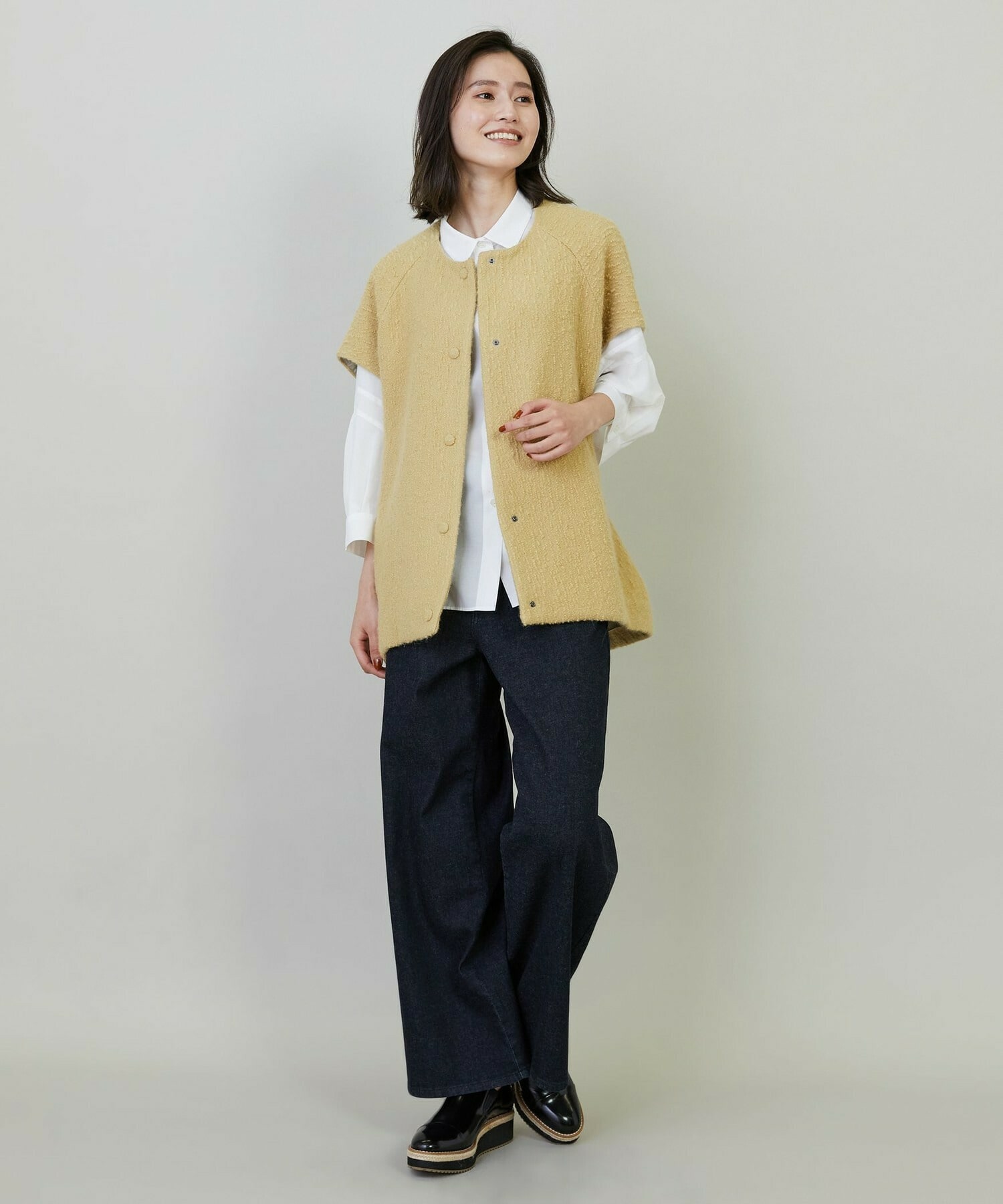 【L'EQUIPE】9ozストレッチデニムパンツ 詳細画像 グレー 12