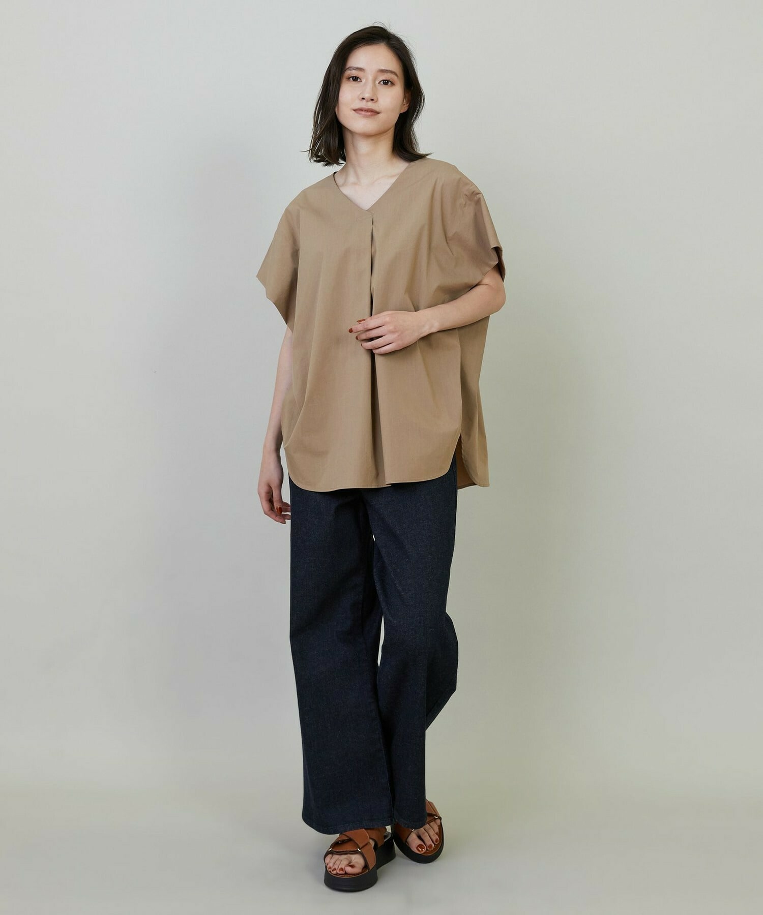 【L'EQUIPE】9ozストレッチデニムパンツ 詳細画像 グレー 4