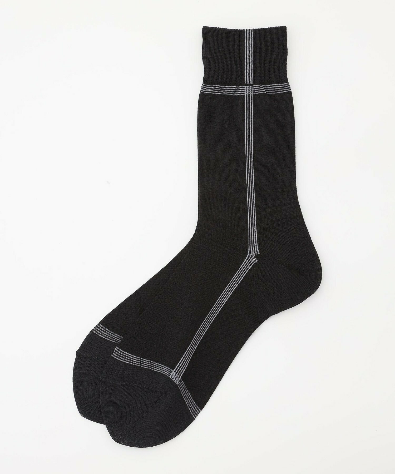 【L'EQUIPE】クロスラインソックス 詳細画像 ブラック 1