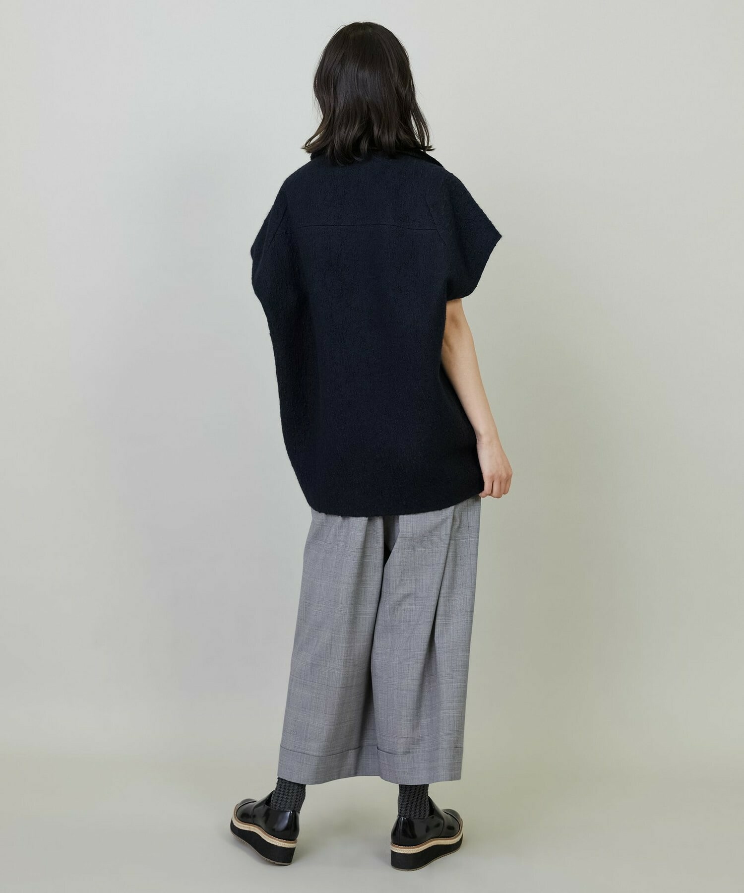 【L'EQUIPE】カラーMIX千鳥ソックス 詳細画像 ブラック系その他 5