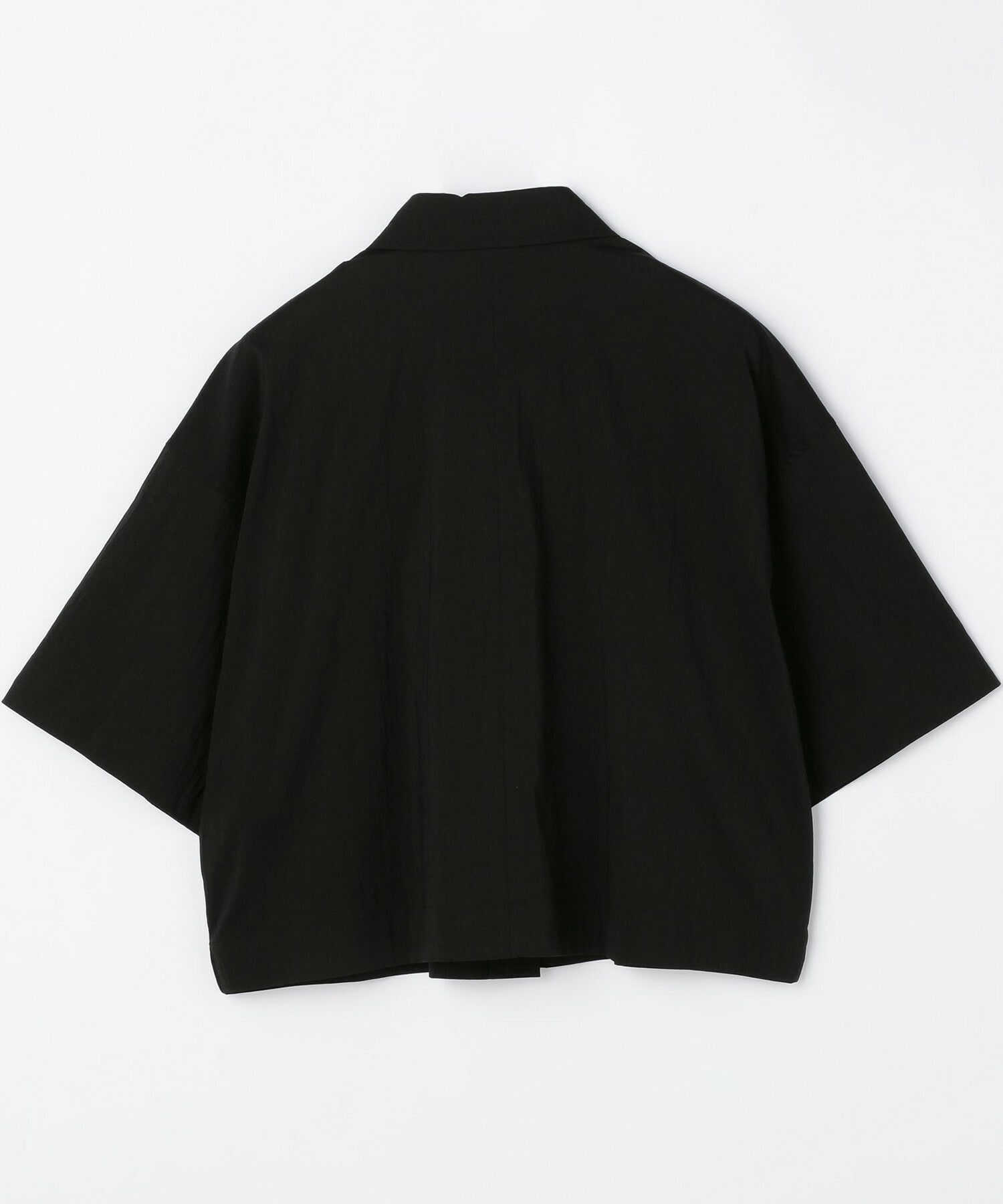 【L'EQUIPE】クレープタイプライターストレッチショート丈シャツ 詳細画像 ブラック 11