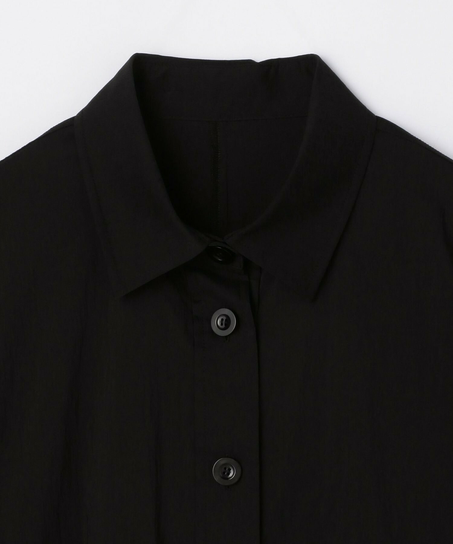 【L'EQUIPE】クレープタイプライターストレッチショート丈シャツ 詳細画像 ブラック 12