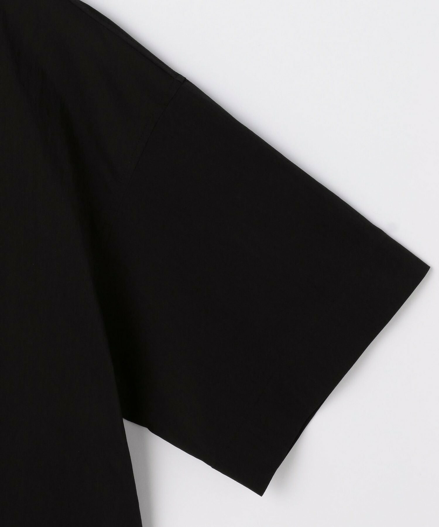 【L'EQUIPE】クレープタイプライターストレッチショート丈シャツ 詳細画像 ブラック 13