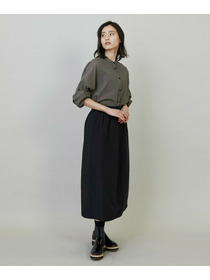 【L'EQUIPE】グレンチェックオーガンジーブラウス 詳細画像 グレー系その他 11