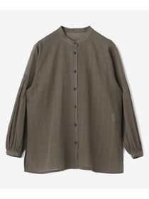 【L'EQUIPE】グレンチェックオーガンジーブラウス 詳細画像 グレー系その他 13