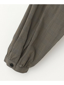 【L'EQUIPE】グレンチェックオーガンジーブラウス 詳細画像 グレー系その他 16